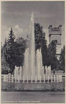 Фонтан-рекордсмен в Тиргартене, открытка 37- 40 гг.