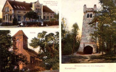 Ansichtskarte Kumehnen 1912