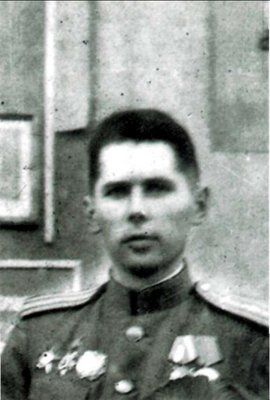 Комбат гв.майор Рыжаков А.И.<br />/фото сделано 05.04.1945г.\