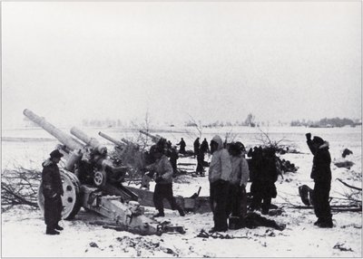Восточная Пруссия, 1945 - 14 января, немецкая батарея, севернее Гумбиннена.jpg