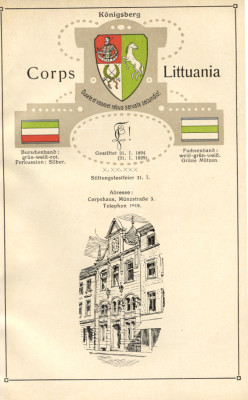 Couleur und Corpshaus Littuania Königsberg