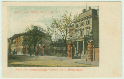 Königsberg, Haus des kommandierenden Generals des 1. Armee-Corps