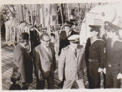 Капитан судна Коломенский и посол СССР в Марокко.