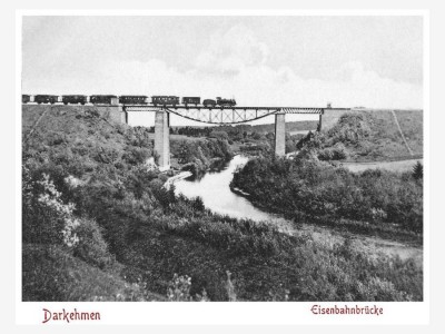 железнодорожный мост (после войны был поврежден, а позднее взорван )